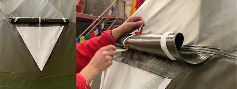 Ventilación + Ventana PVC Cristal